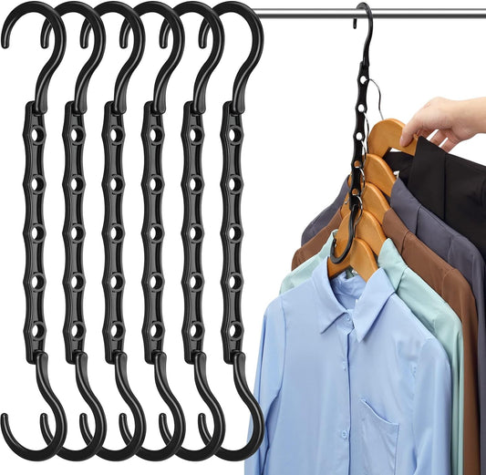 12 Pack-Closet-Organizers-And-Storage, Hangers-Space-Saving-For-Closet-Organization, Clothes-Hanger-Organizer-Space-Saver-For-College-Dorm-Room-Essentials, Small-Closet-Organizer-Apartment