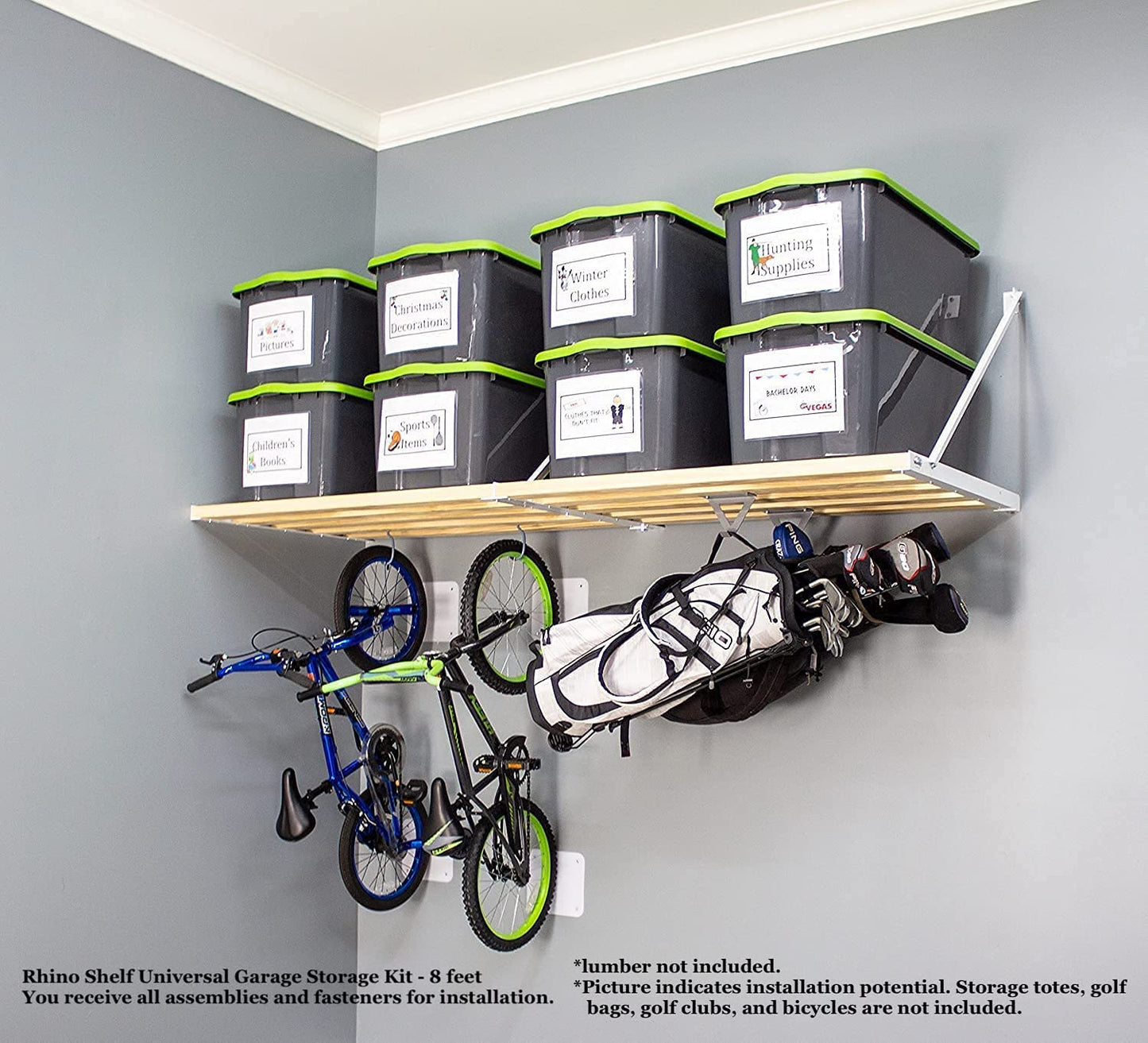 Universal Garage Storage Kit - 8 Feet